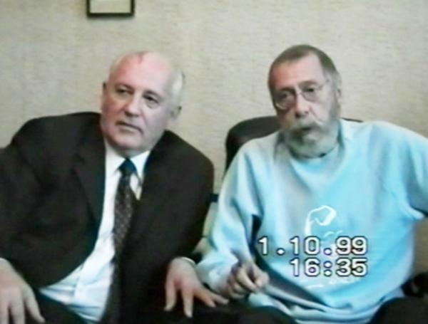 Олег Ефремов и Михаил Горбачев, 1999
