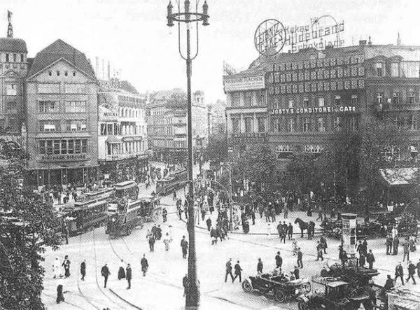 Берлин, Постдамская площадь (Hektisches Straßenleben - Potsdamer Platz), 1913-й год
