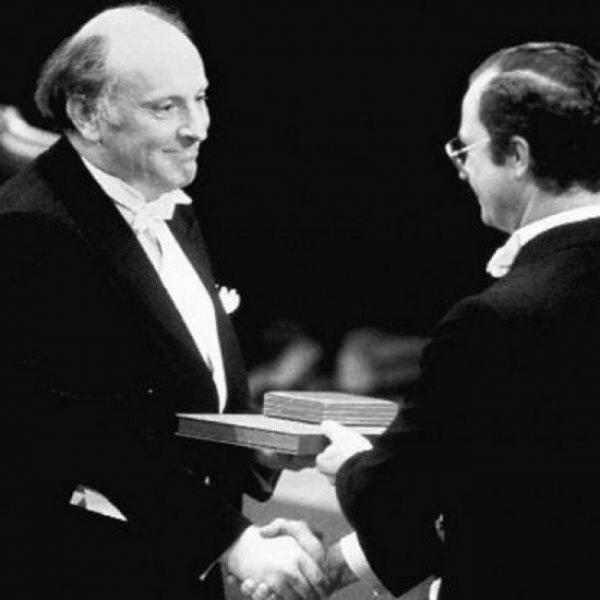 Вручение Нобелевской премии, 1987 год. Фото из архива  Рейнов