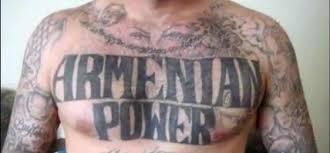 Татуировка члена банды «Армянская сила»