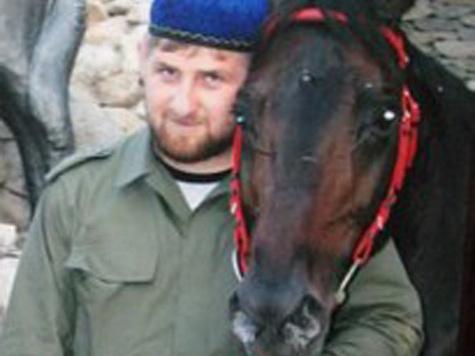 Рамзан Кадыров с одной из своих лошадей
