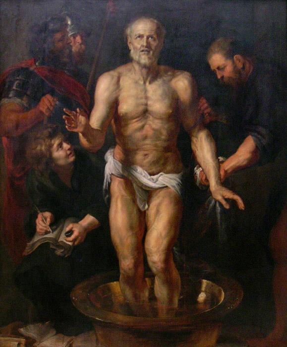 Рубенс. Смерть Сенеки (прибл. 1622). Мюнхенская Старая пинакотека.