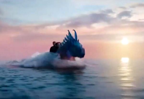 К Морю Чудовищ героев доставляет замечательный морской конь вроде Пегаса...Photo © 2013 - Twentieth Century Fox 