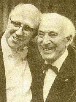 Шагал и Ростропович на приеме в Чикаго 26 сентября 1974г. 