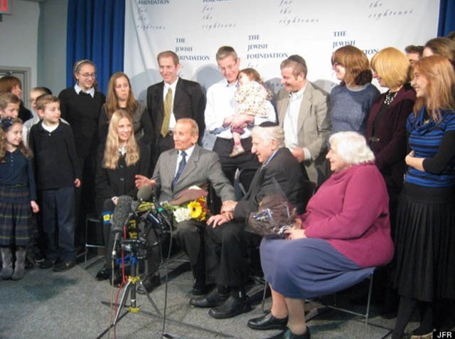 Leon with his family and Czeslaw w.jpg