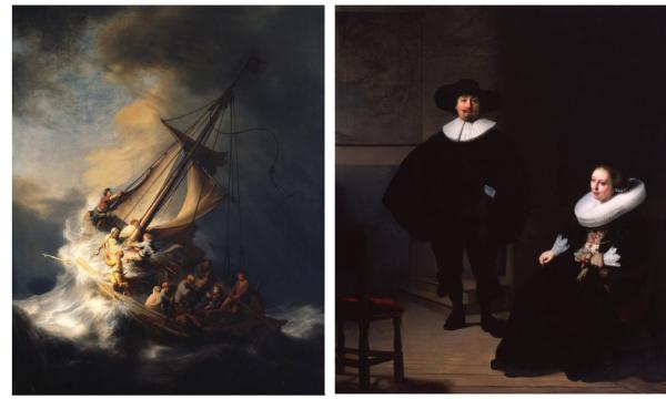 На какой картине рембрандта из серии чувства изображен мужчина упавший в обморок