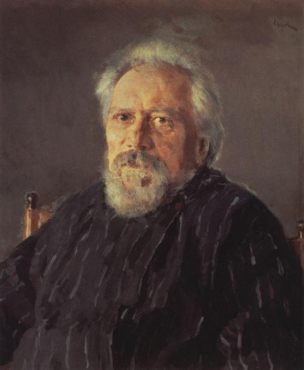 Н. С. Лесков. Портрет работы художника В.А. Серова