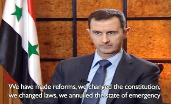 Президент Сирии Башар аль-Асад дает интервью аргентинской газете Clarin. Май 2013 г.