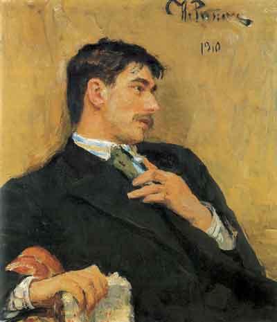 Корней Чуковский, портрет Репина, 1910