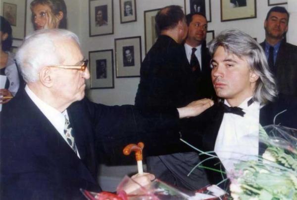 Дмитрий Хворостовский и Георгий Свиридов, Москва, 1997. Фото из краеведческого музея г. Красноярска.