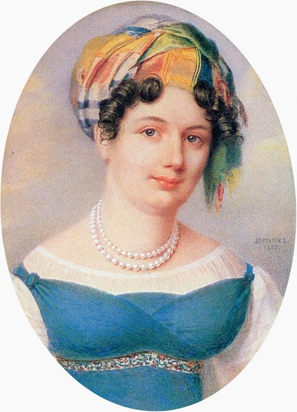 Екатерина Карамзина (Беннер,1817. Эрмитаж)