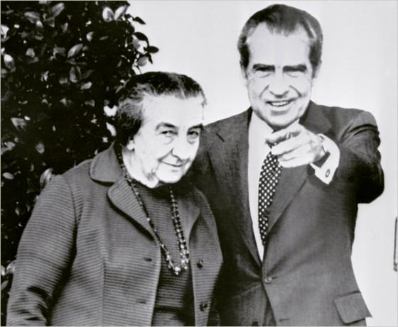 Голда Меир и Ричард Никсон. Вашингтон, 2 ноября 1973.