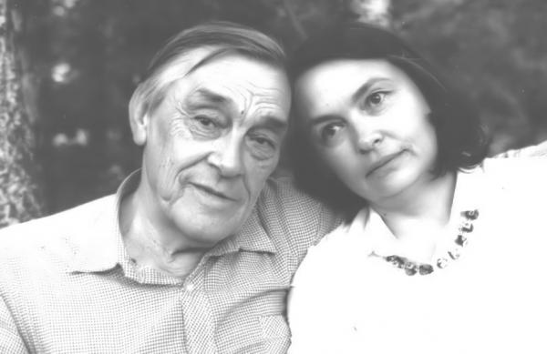 Марина Тарковская с отцом. 1983. Фото Александра Кривомазова