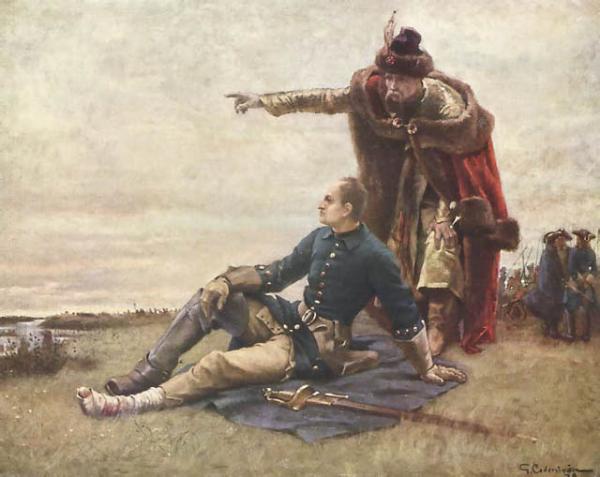 Король Швеции Карл XII и Мазепа после Полтавской битвы. Картина Густава Седерстрёма (Gustaf Olof Cederström).