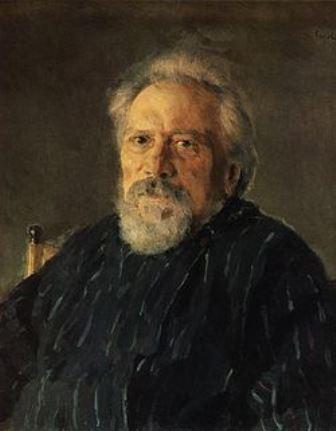 Н.С.Лесков. Портрет работы В.Серова, 1894