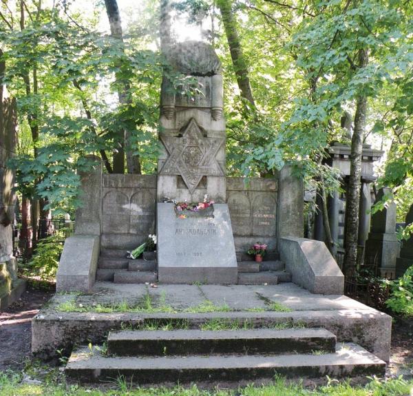 Надгробие на могиле Марка Антокольского