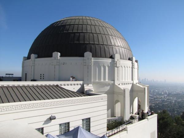 Вид на Лос-Анджелес, открывающийся из обсерватория Гриффита