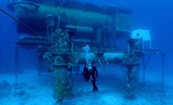Подводная лаборатория Aquarius.  Фото: NOAA