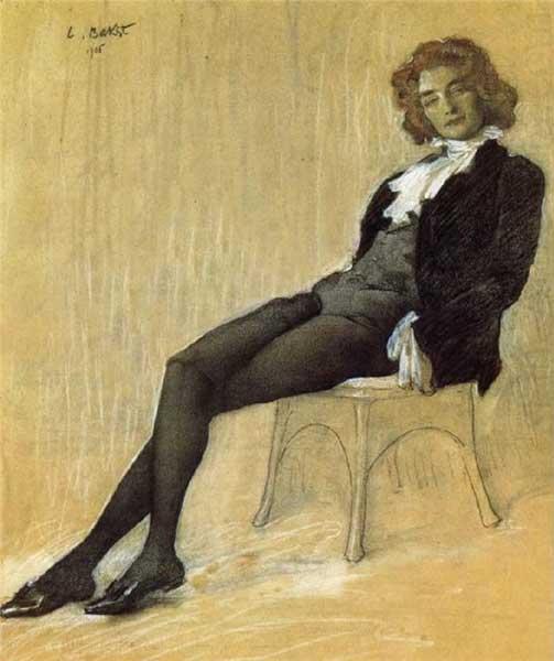 Этот портрет Зинаиды Гиппиус Бакст написал в 1906 г.