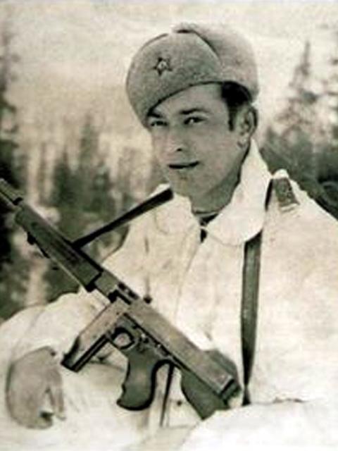 Капитан Кирилл Николаевич Калайда - командир отдельной сапёрной роты, Карельский фронт 1943 г.