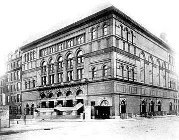 Карнеги Холл в 1891-м году