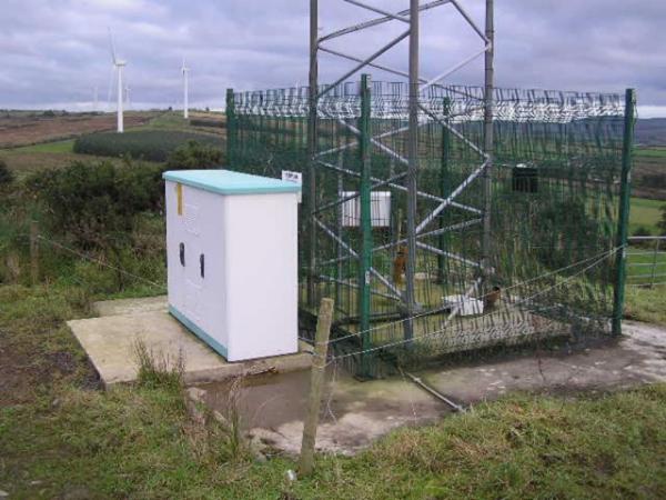 Белый ящик на фундаменте — система управления и сбора данных SCADA для ветряной электростанции: на дальнем плане видны вышки с ветряными генераторами. Доступ к SCADA осуществляется по беспроволочной связи в открытом интернете. Система защищена сложными паролями, при знании которых может быть взломана хакерами. В этом случае хакеры могут не только остановить электростанцию, но и вывести из строя ее оборудование, не выходя из своей квартиры на другом конце планеты... Photo Courtesy: Lynx Met Mast Services/ Flickr Белый ящик на фундаменте — система управления и сбора данных SCADA для ветряной электростанции: на дальнем плане видны вышки с ветряными генераторами. Доступ к SCADA осуществляется по беспроволочной связи в открытом интернете. Система защищена сложными паролями, при знании которых может быть взломана хакерами. В этом случае хакеры могут не только остановить электростанцию, но и вывести из строя ее оборудование, не выходя из своей квартиры на другом конце планеты... Photo Courtesy: Lynx Met Mast Services/ Flickr