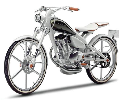 Новый мотоцикл фирмы «Ямаха» Y125 Moegi сделан на 90 процентов из алюминия, его расход бензина почти в 4 раза меньше, чем в стандартном мотоцикле 