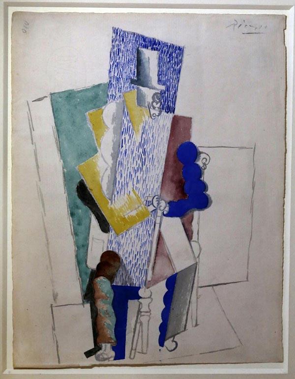 Рисунок Пикассо «Человек в оперной шляпе» (L’homme au Gibus)