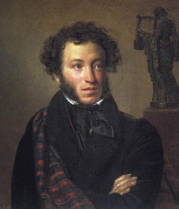 Пушкин. Портрет работы Кипренского. 1827 год
