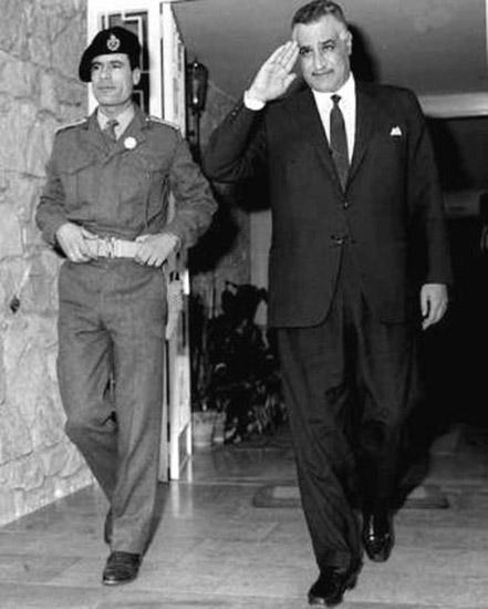 Муаммар Каддафи и президент Египта Гамаль Абдель Насер, 1969 год