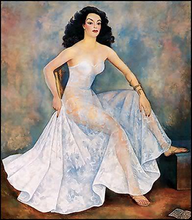 Мария Феликс на картине Диего Риверы