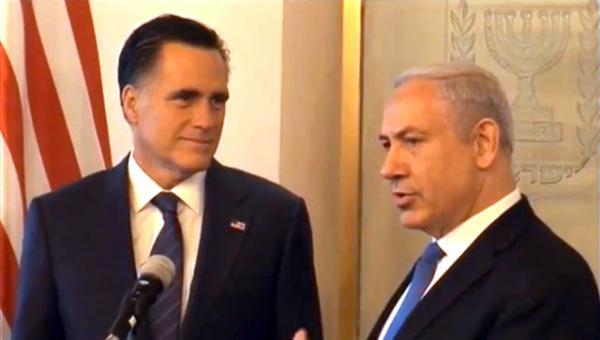 29 июля Митт Ромни встретился в Иерусалиме с премьер-министром Израиля Беньямином Нетаньяху. Photo courtesy: AP/YouTube/Seagull Publications