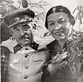 Лидия Русланова и ее муж генерал Крюков