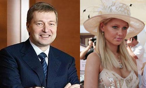 Российский олигарх Дмитрий Рыболовлев и его дочь Екатерина.   