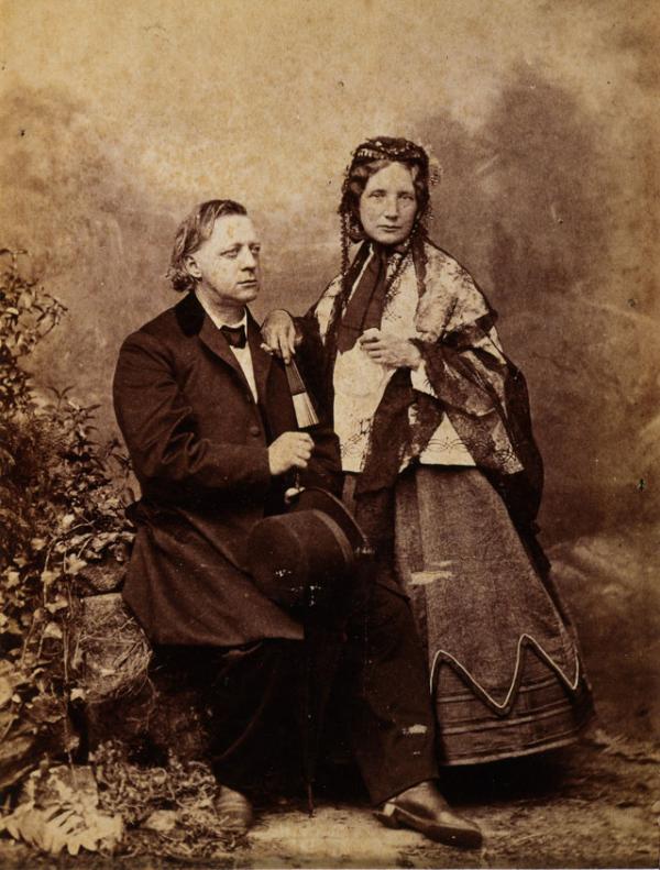 Харриет Бичер-Стоу и ее муж Кальвин Стоу. 1852 г.