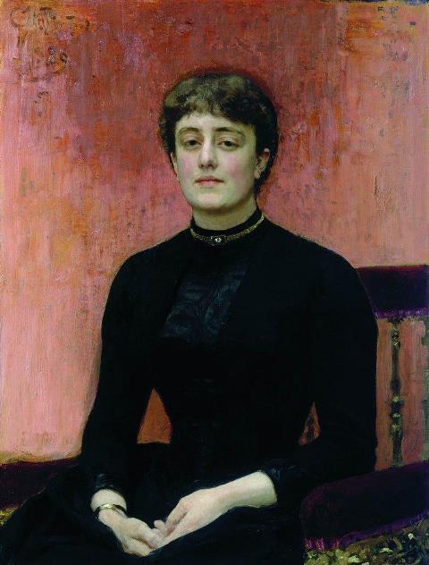 Е. Н. Званцева. Портрет работы И. Репина (1889)